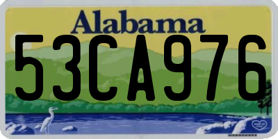 AL license plate 53CA976