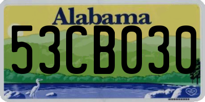 AL license plate 53CB030
