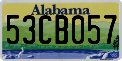 AL license plate 53CB057