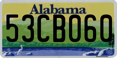 AL license plate 53CB060