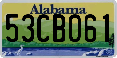 AL license plate 53CB061