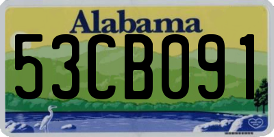 AL license plate 53CB091
