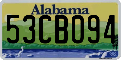 AL license plate 53CB094
