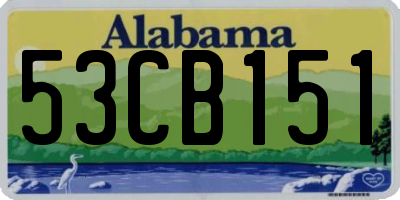 AL license plate 53CB151