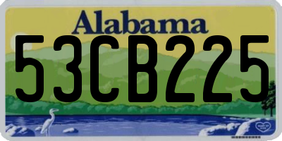 AL license plate 53CB225