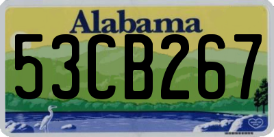AL license plate 53CB267