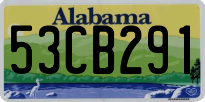 AL license plate 53CB291