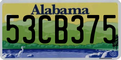 AL license plate 53CB375