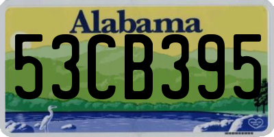 AL license plate 53CB395