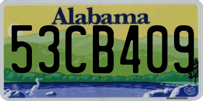 AL license plate 53CB409