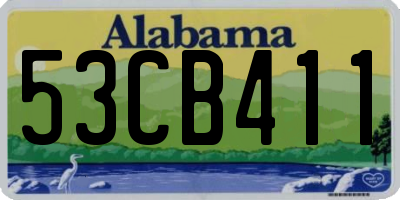 AL license plate 53CB411
