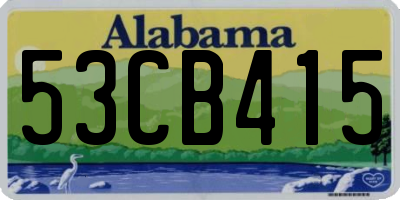AL license plate 53CB415