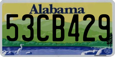 AL license plate 53CB429