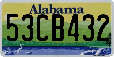 AL license plate 53CB432
