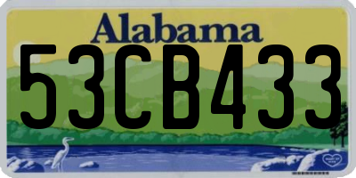 AL license plate 53CB433