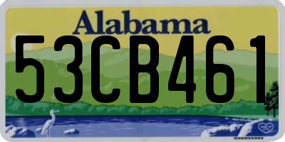 AL license plate 53CB461