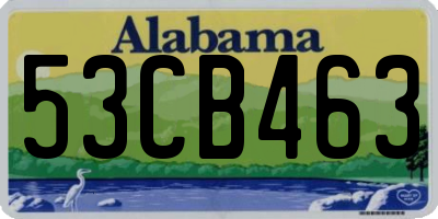AL license plate 53CB463