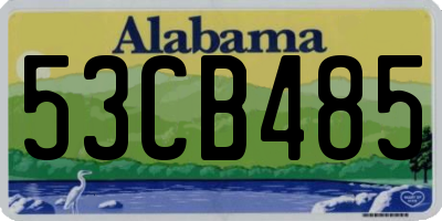 AL license plate 53CB485
