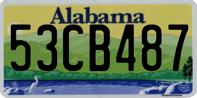 AL license plate 53CB487
