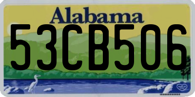 AL license plate 53CB506