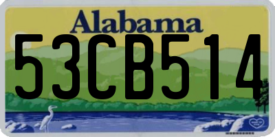 AL license plate 53CB514