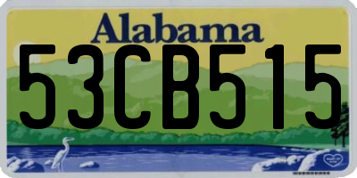 AL license plate 53CB515