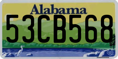 AL license plate 53CB568