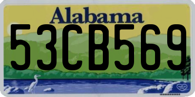 AL license plate 53CB569