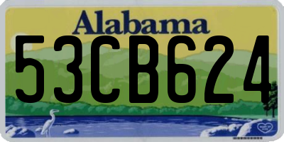 AL license plate 53CB624