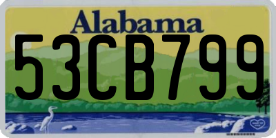 AL license plate 53CB799