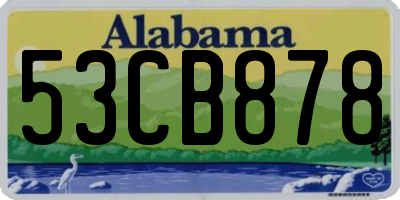 AL license plate 53CB878