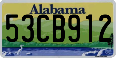 AL license plate 53CB912