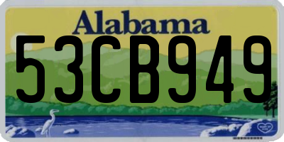 AL license plate 53CB949
