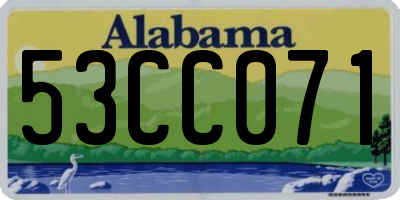 AL license plate 53CC071