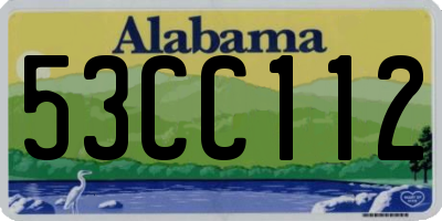 AL license plate 53CC112