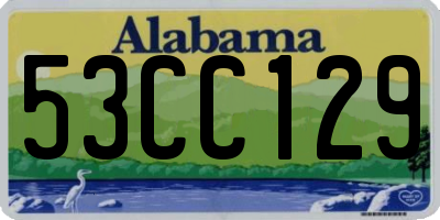 AL license plate 53CC129