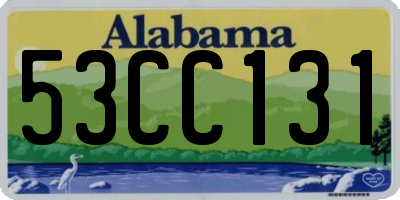 AL license plate 53CC131