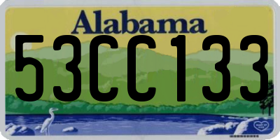 AL license plate 53CC133