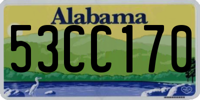 AL license plate 53CC170