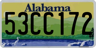 AL license plate 53CC172
