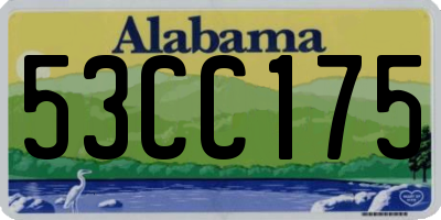 AL license plate 53CC175