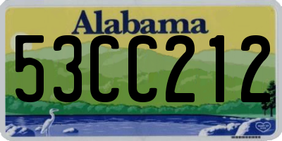AL license plate 53CC212