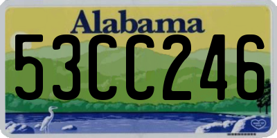AL license plate 53CC246