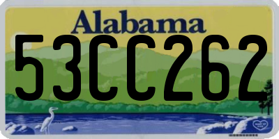 AL license plate 53CC262