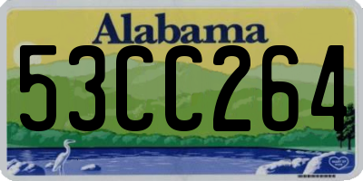 AL license plate 53CC264