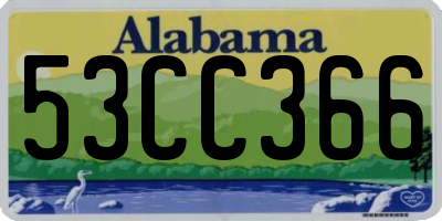 AL license plate 53CC366