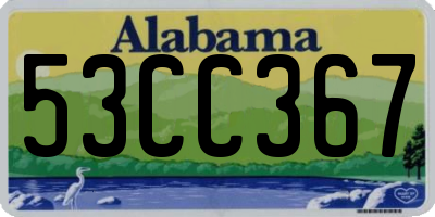 AL license plate 53CC367