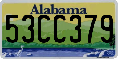 AL license plate 53CC379