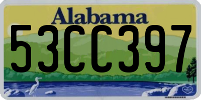 AL license plate 53CC397
