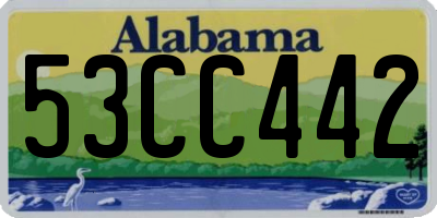 AL license plate 53CC442
